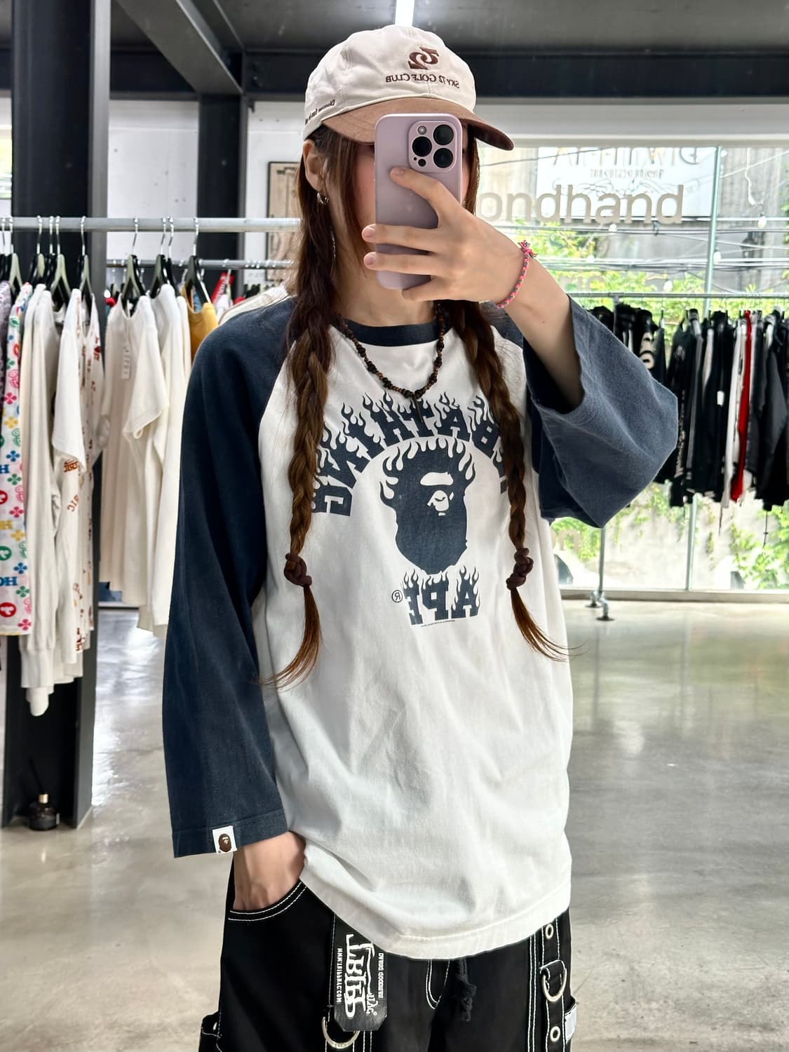 베이프 OG 플레임 나그랑 티셔츠 상품이미지3