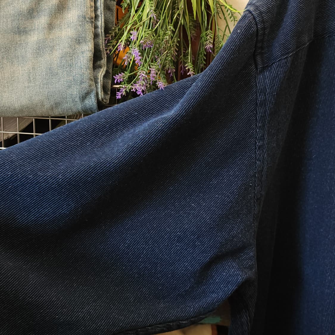 00s 에디바우어 데님셔츠 헤비코튼 인디고 데님 워크셔츠 빅사이즈 xxl 상품이미지7