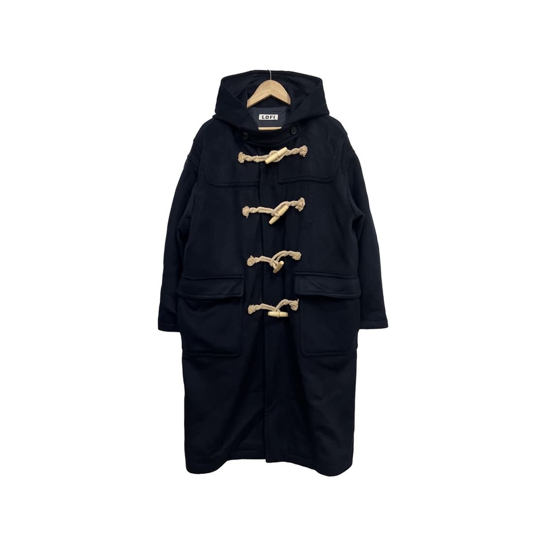 로파이 더플코트 후드 떡볶이 롱 코트 상품이미지1