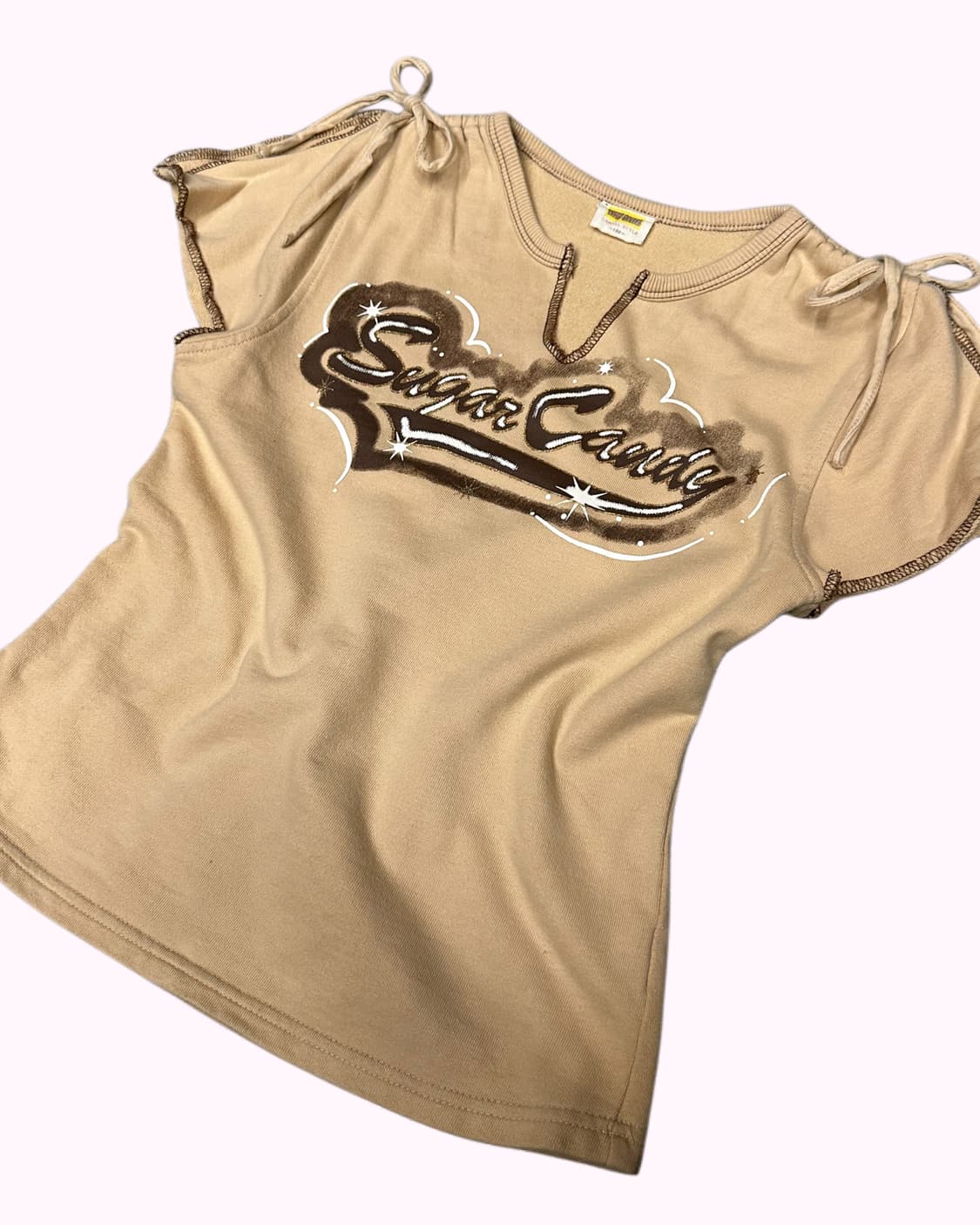 shirring slit kitsch t-shirt 상품이미지3