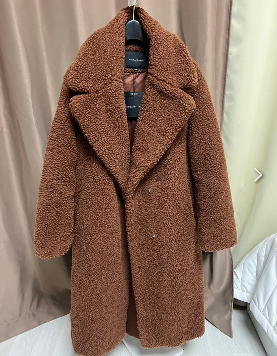 MARIELLAROSATI 브라운 뽀글이 코트 / 테디베어코트 상품이미지1