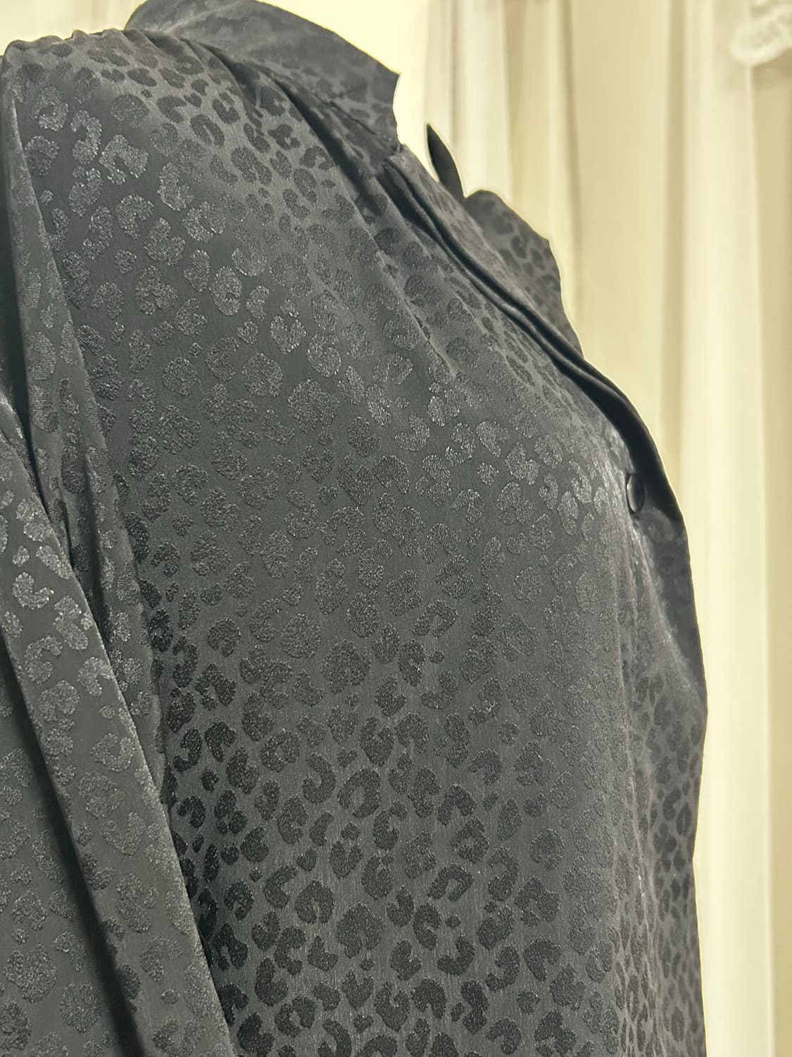 블랙 레오파드 셔츠 블라우스  상품이미지2