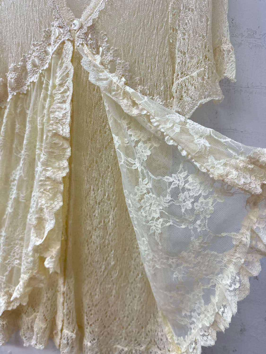 일본빈티지 Axes Femme엑시즈팜레이스 페어리 레이어드 프릴 가디건 상품이미지5