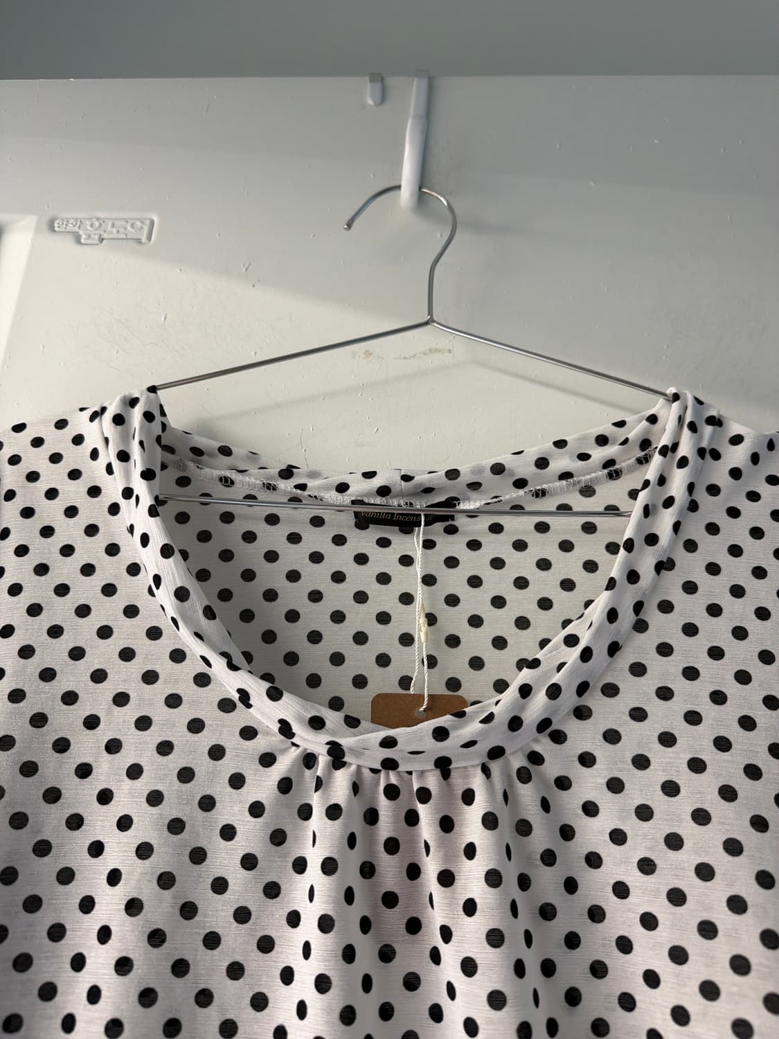 일본빈티지 도트 레이어드 블라우스 상품이미지7