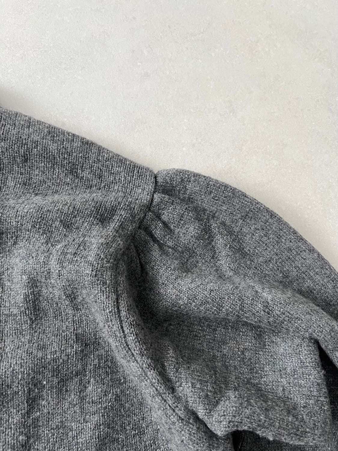 랜덤아이덴티티 울캐시 니트 그레이 XL 상품이미지4