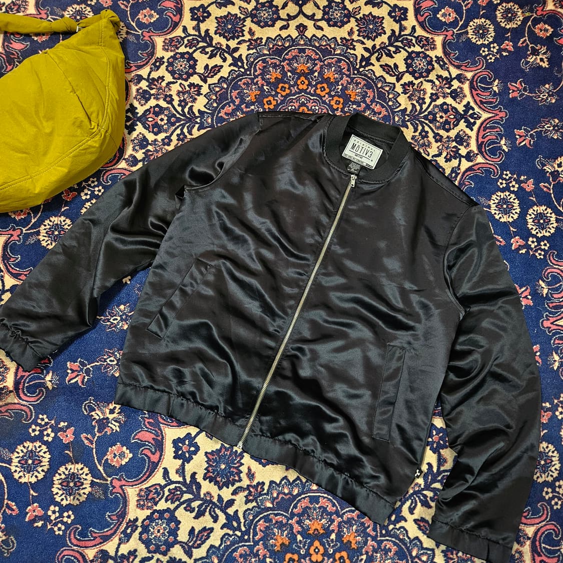 모티브 타이거 유광 블루종 자켓 XL size 상품이미지3