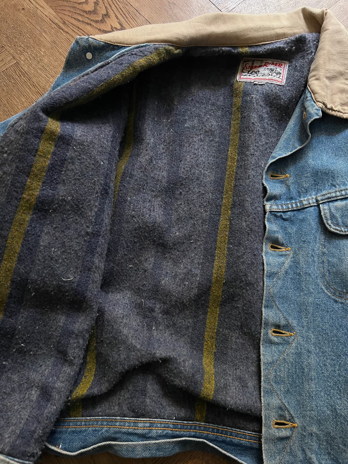 [2XL]90's Lee USA 스톰라이더 블랭킷 데님 트러커 자켓 R2 상품이미지6