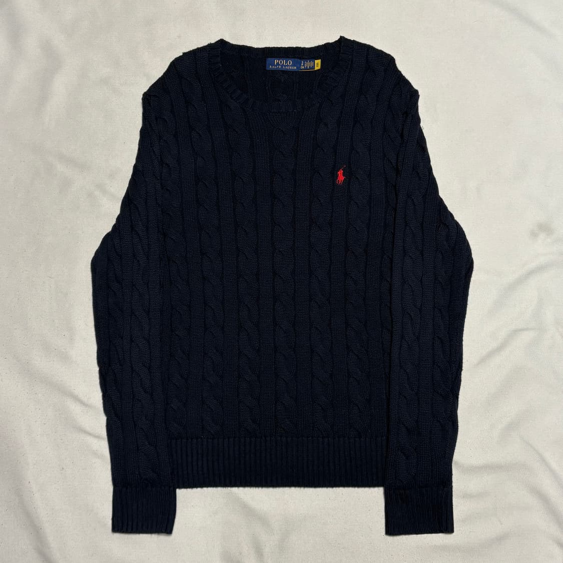 S 폴로랄프로렌 네이비 케이블 니트 상품이미지2