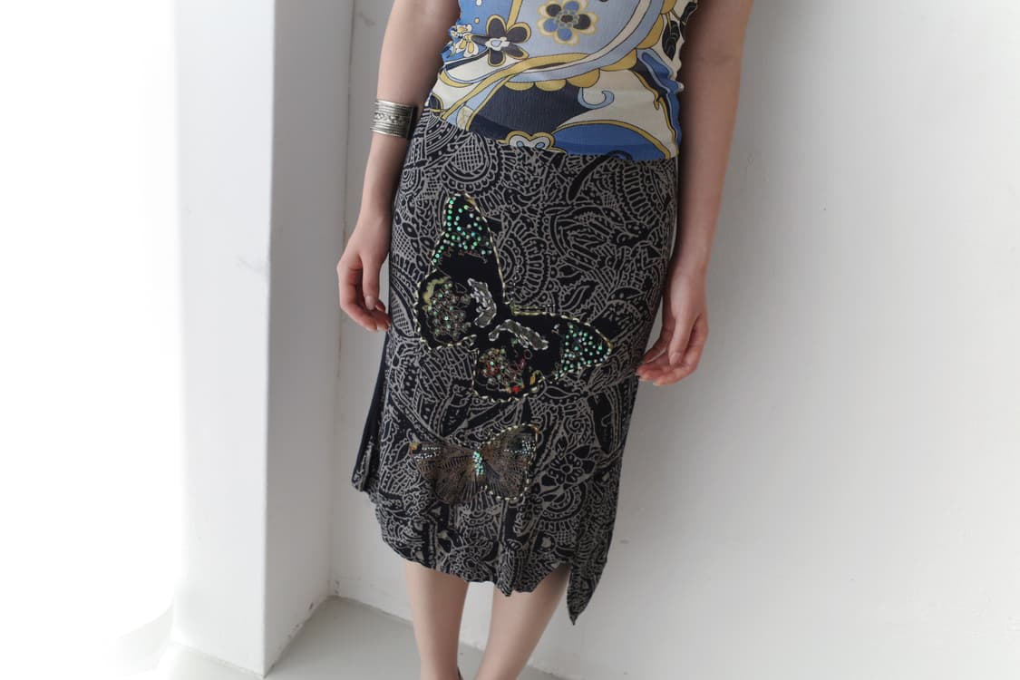 desigual) butterfly beads skirt 상품이미지1