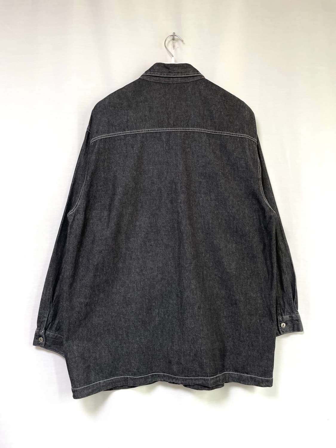 PELLE PELLE 펠레펠레 얇은 흑청 데님셔츠 L 상품이미지6