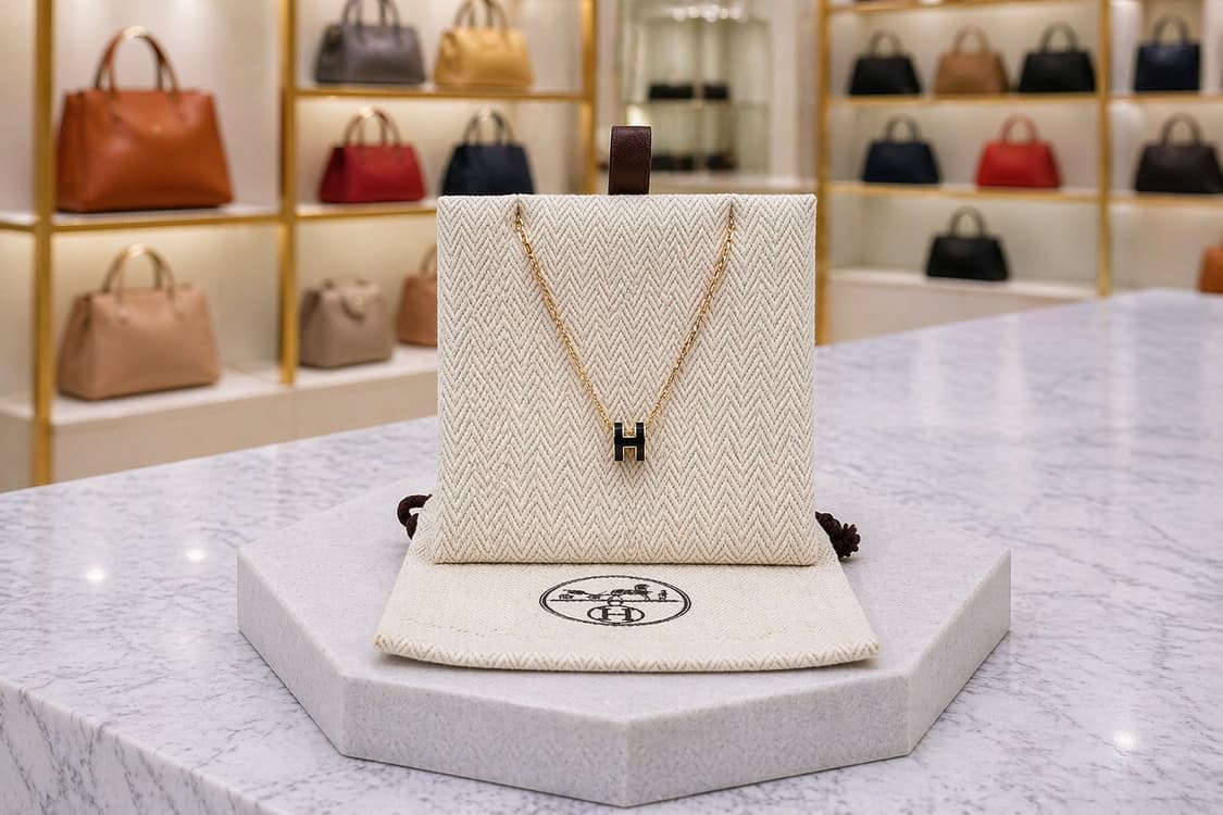 [A급] 에르메스 미니 팝 H 펜던트 로즈골드 판매합니다!!! 상품이미지1