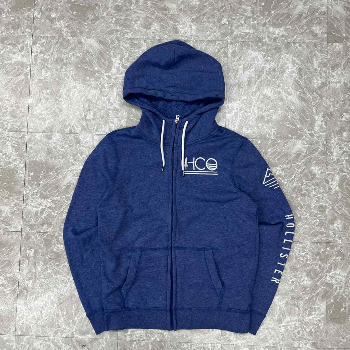 홀리스터 y2k 스웻 후드집업 희귀져지(S) 상품이미지2