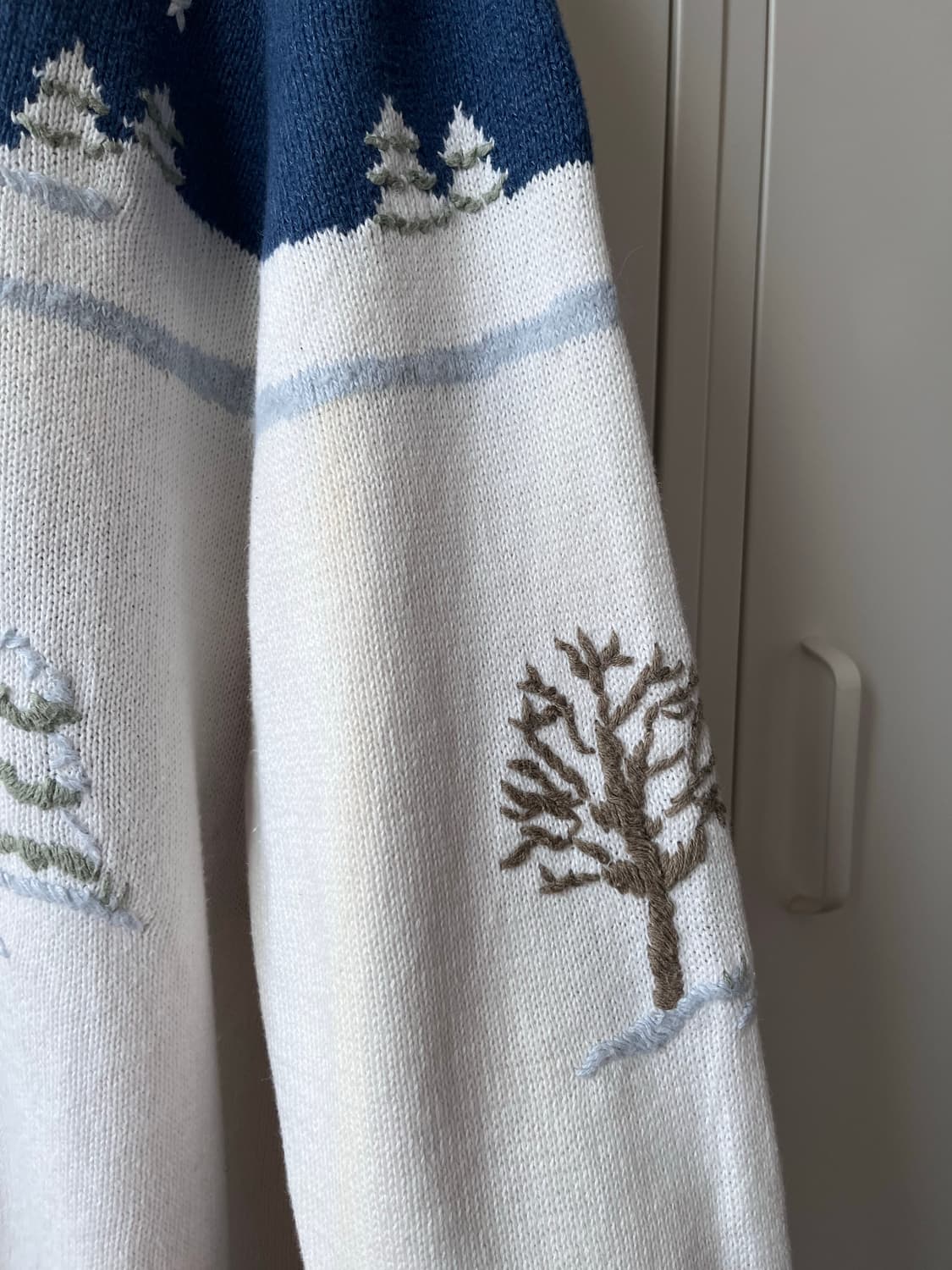 Cjbank 핸드메이드 크리스마스 풍경 니트 가디건  상품이미지10