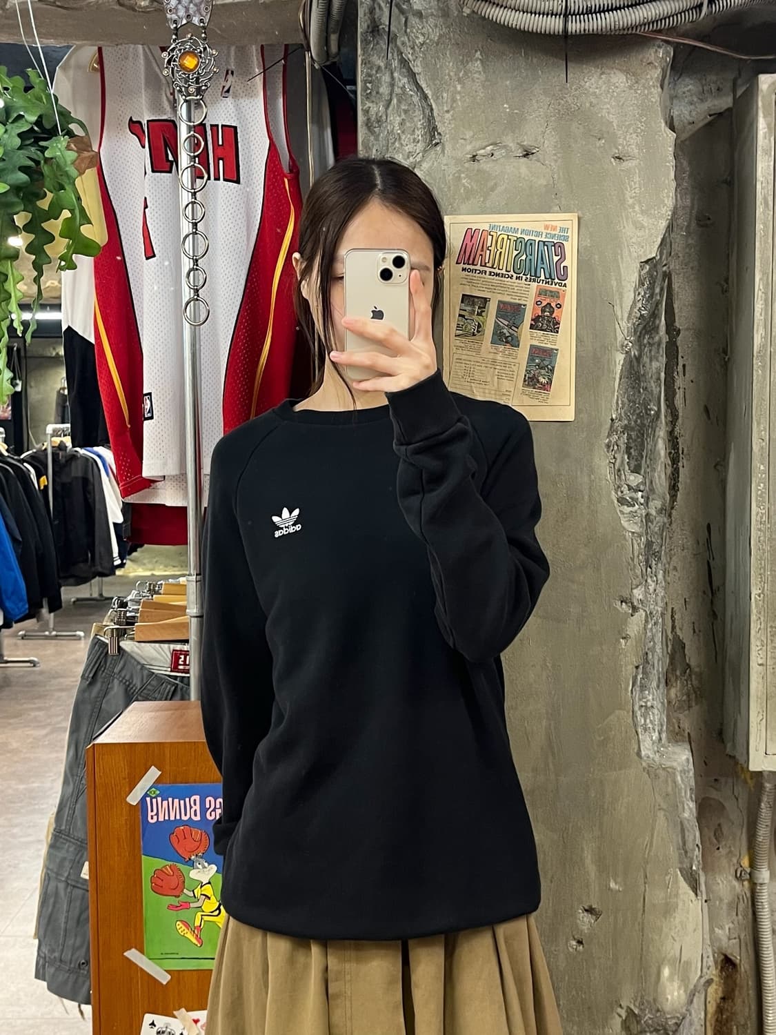 아디다스 맨투맨 블랙 M #csz531 상품이미지2