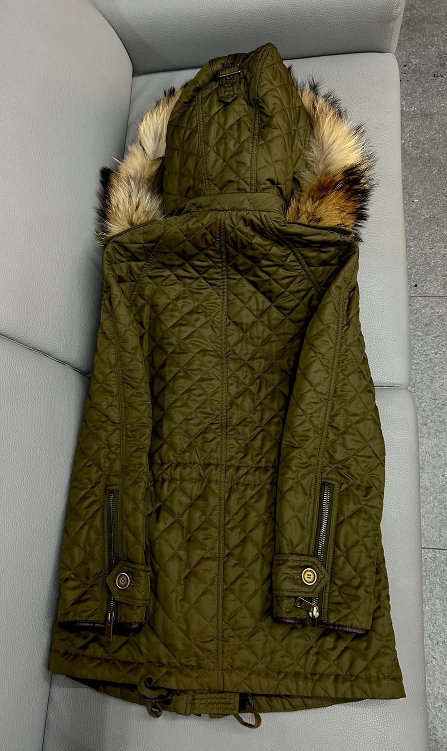 버버리 천연퍼 후드 퀼팅 자켓(XS/44~55) 상품이미지6