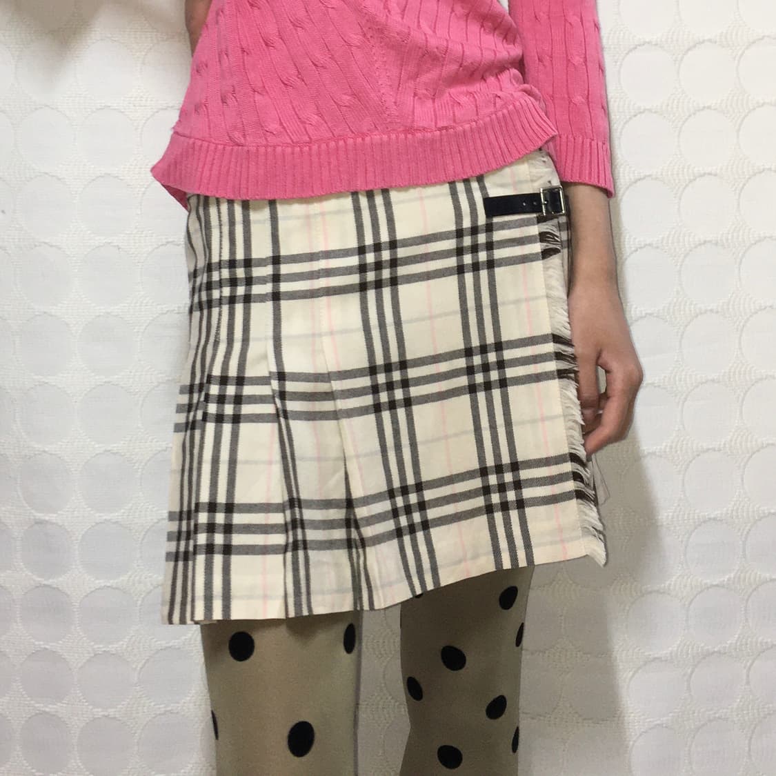버버리 체크 치마 상품이미지2