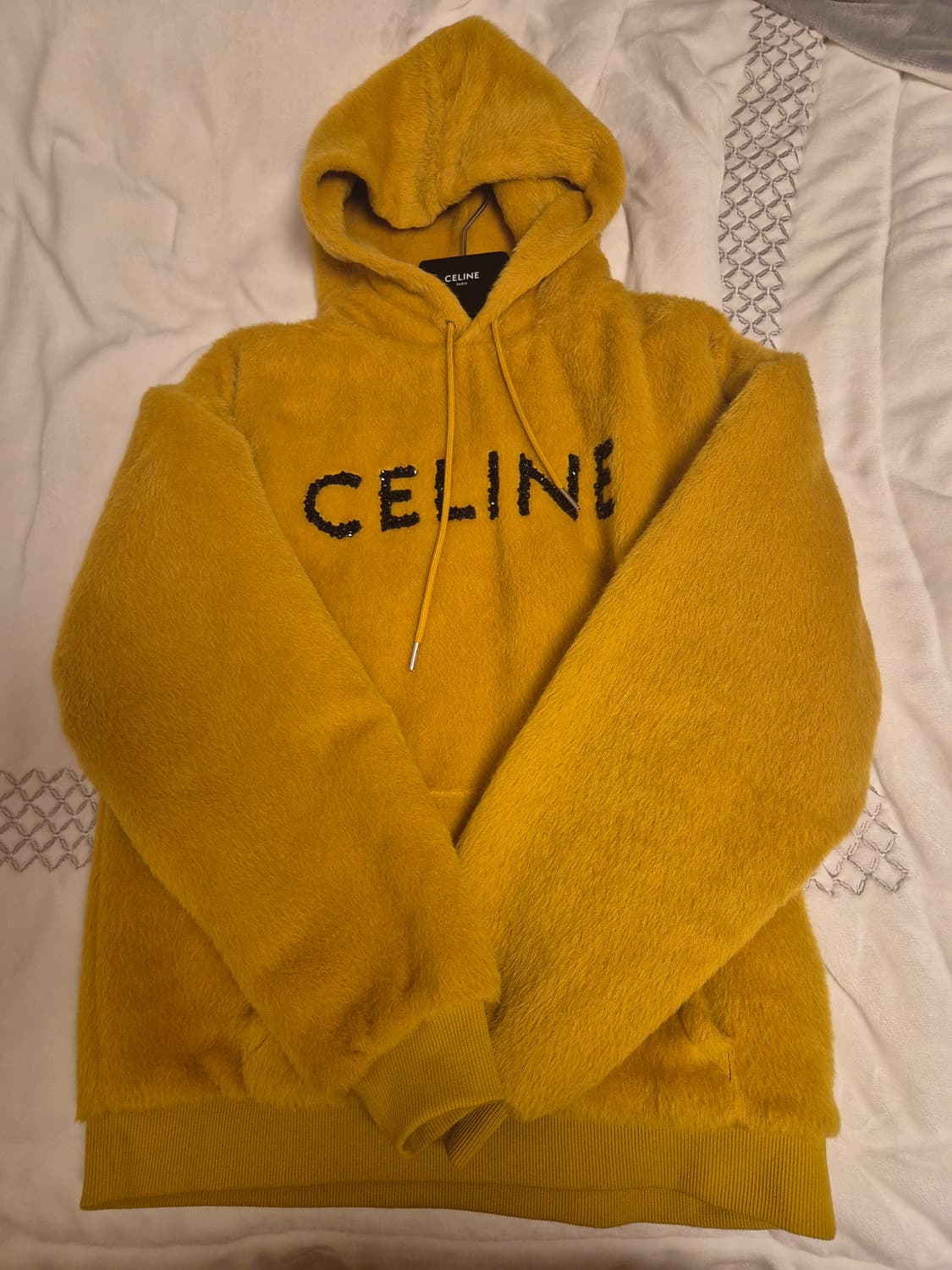 셀린느 글리터 로고 알파카 후드 M(지드래곤 착용) 상품이미지2