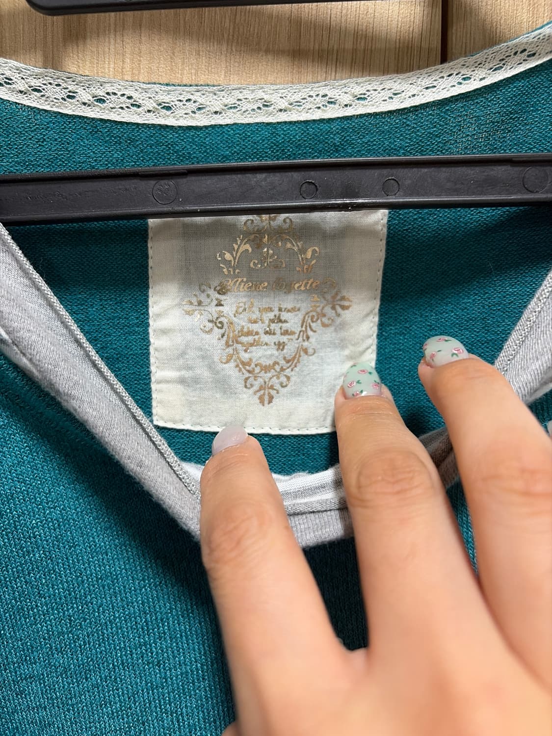 핸드워머 소매 셔링 모리걸 티셔츠 상품이미지2