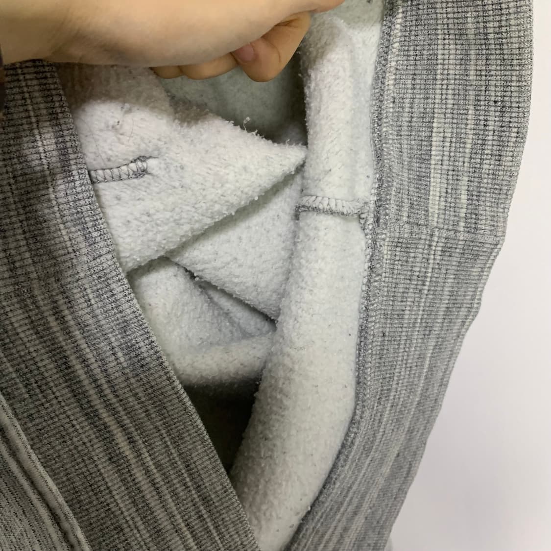 칼하트 스트라이프 하프집업 반집업 후드티 그레이 XXL 빈티지 상품이미지6