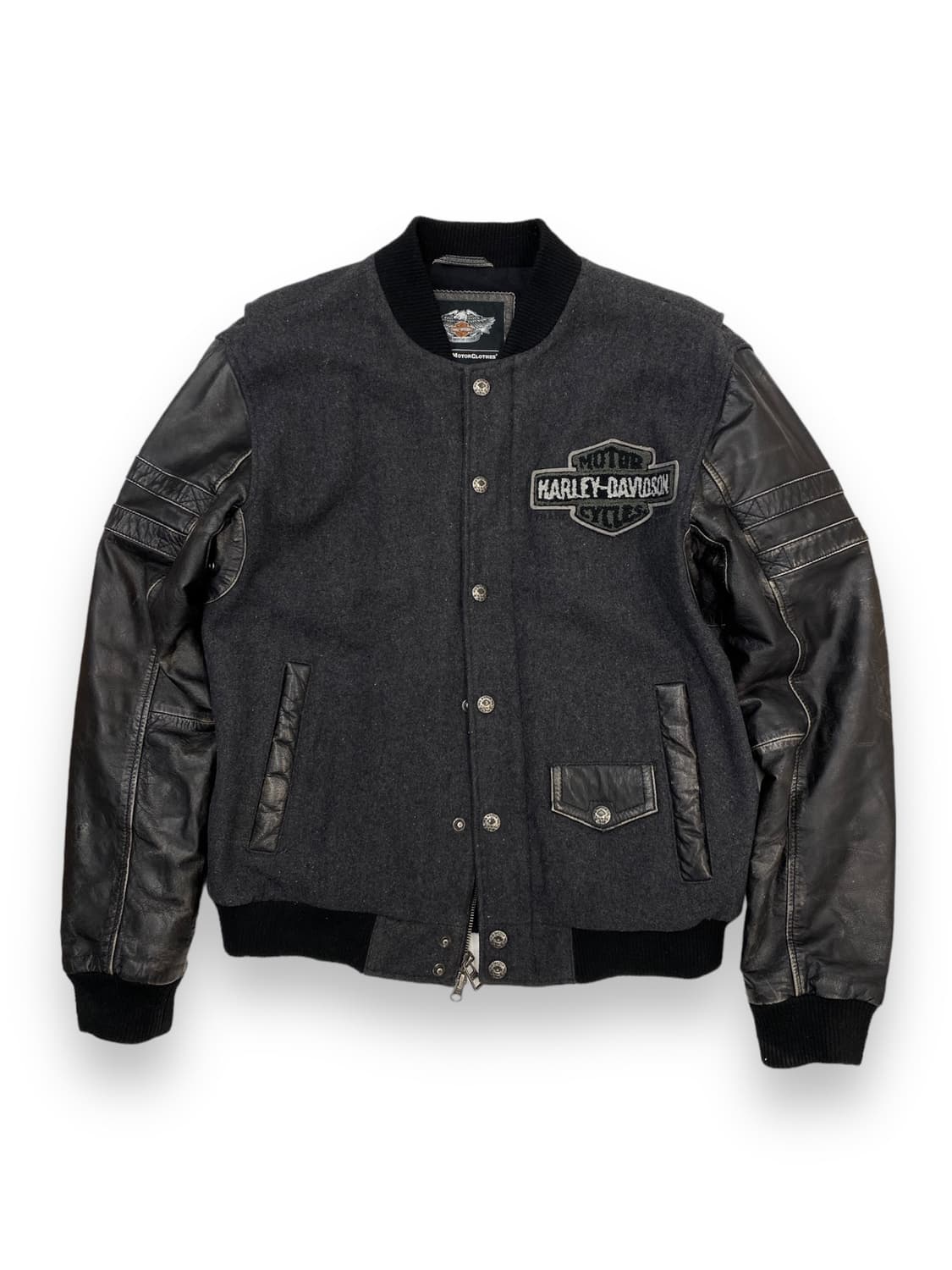 (103) 할리데이비슨 울 레더 바시티 자켓 상품이미지1