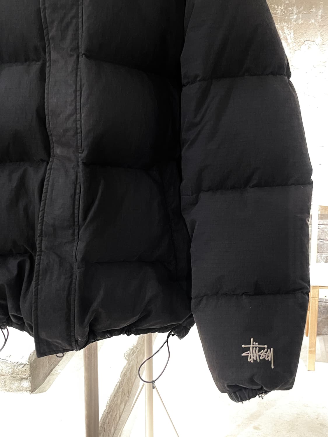 스투시 블랙 립스탑 다운 푸퍼 자켓 상품이미지5