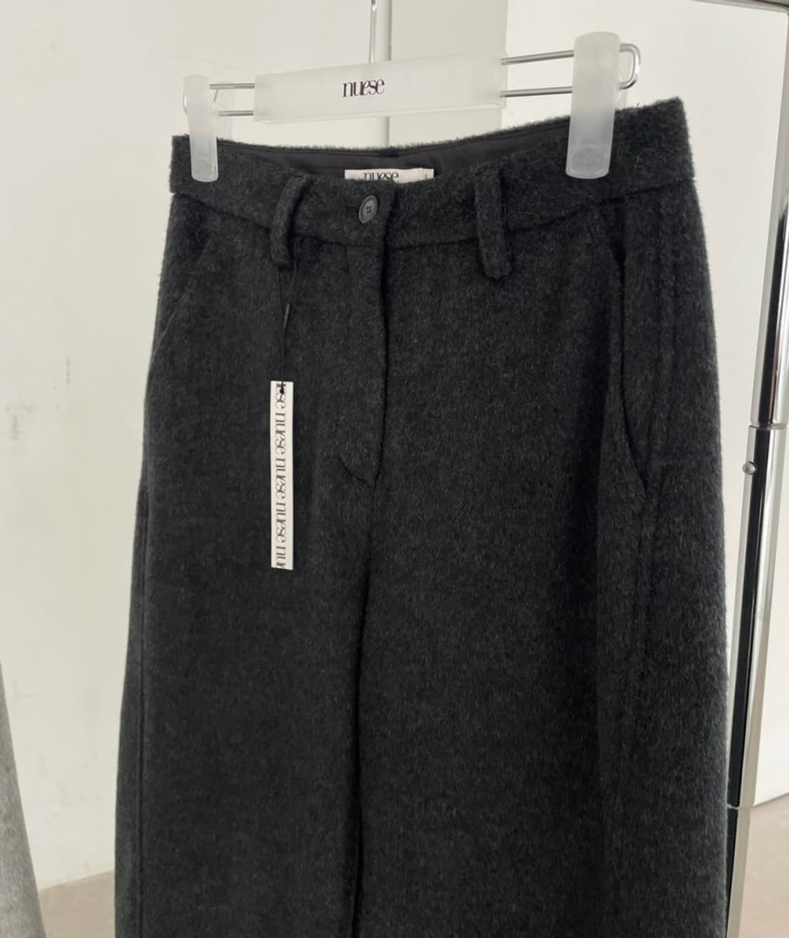 [새상품] 누즈 알파 울 팬츠 울 슬랙스 : 차콜 상품이미지5