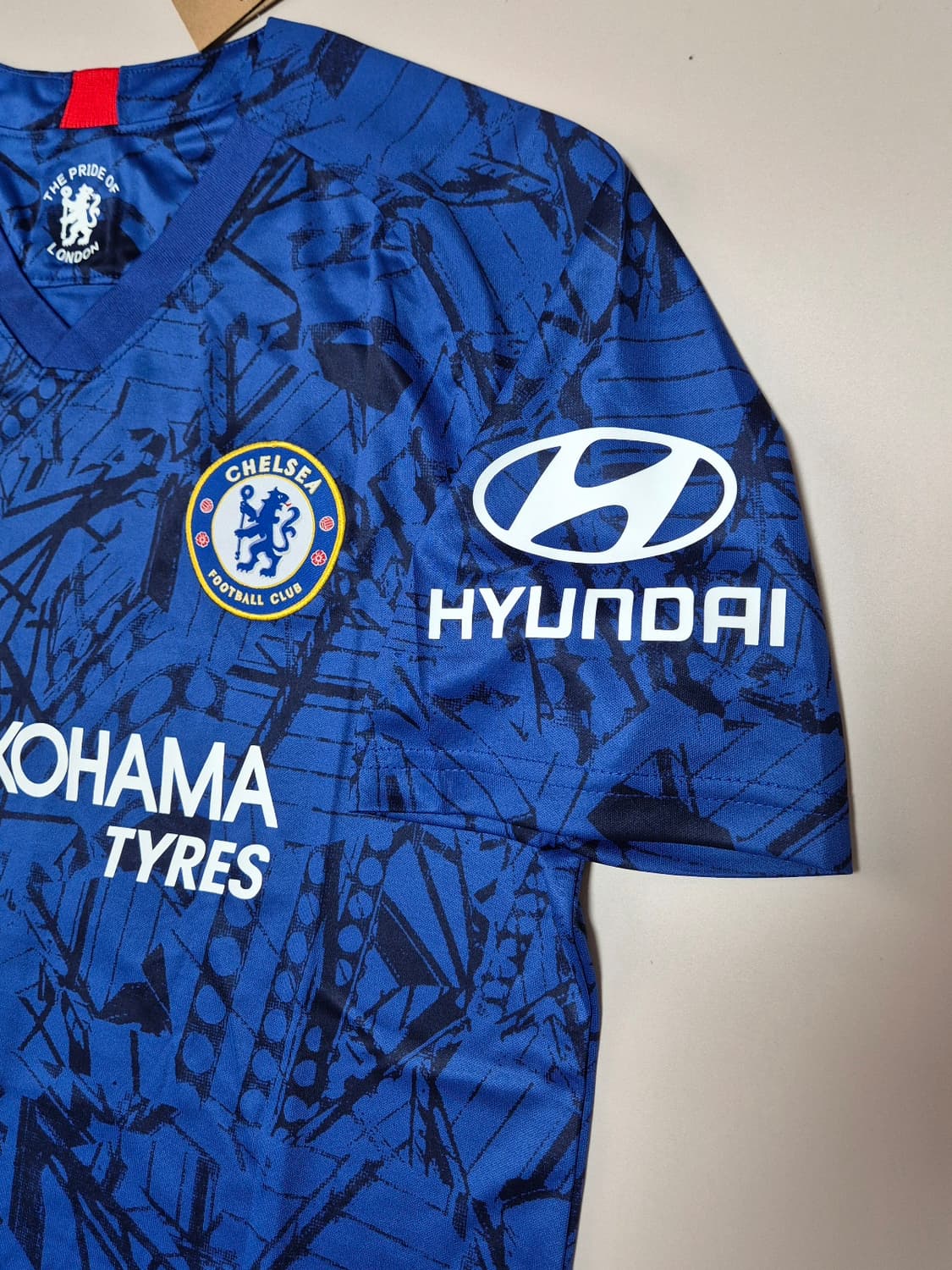 19-20시즌 첼시 홈 아자르 유니폼 M 레플리카 상품이미지5