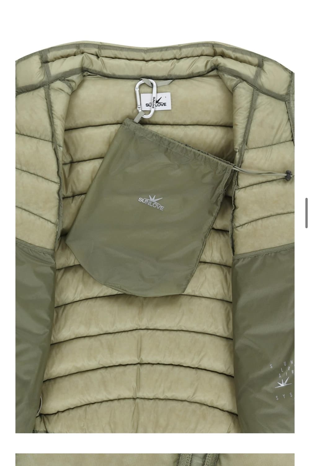 SUNLOVE Fly Light Down Jacket Khaki 상품이미지5