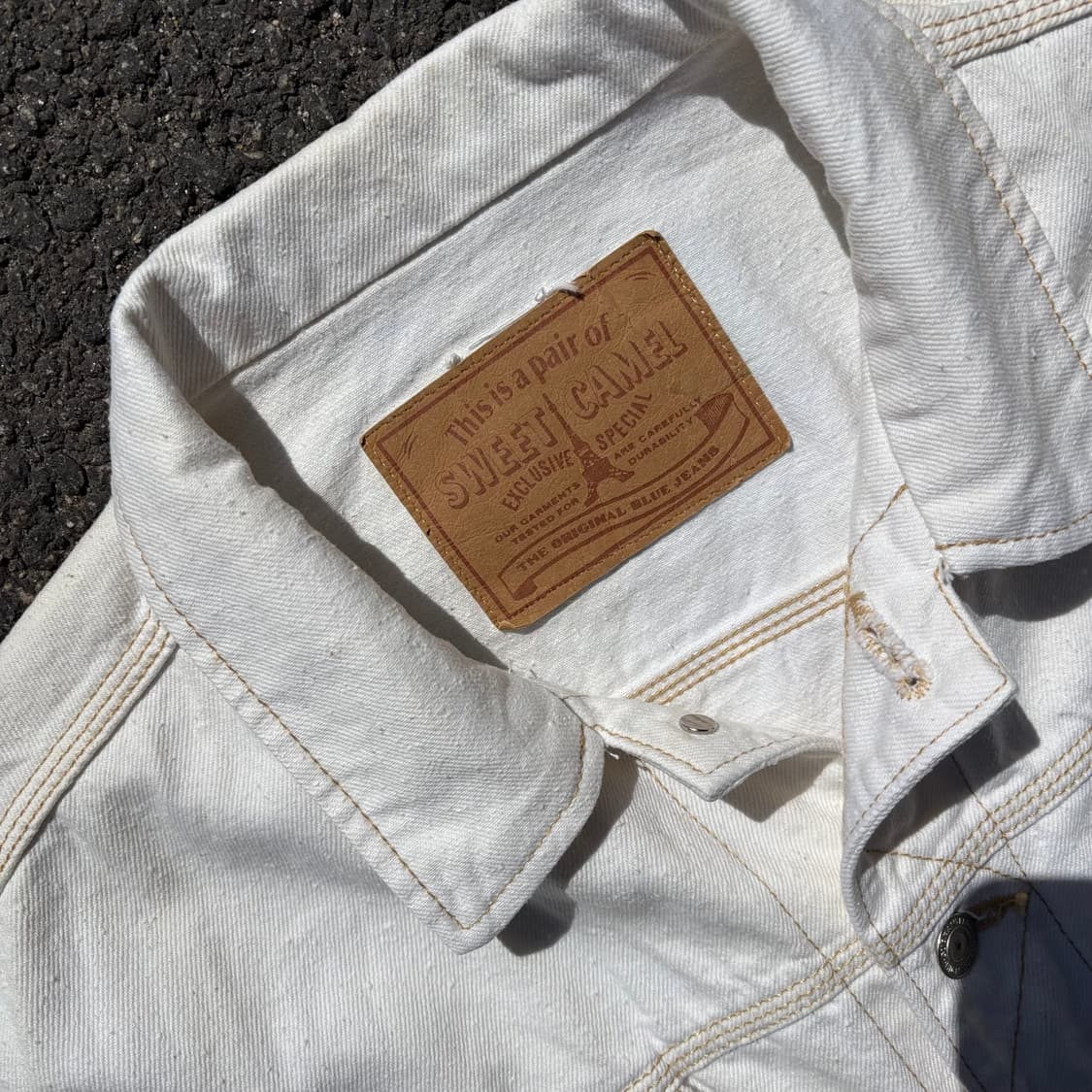 일본 스위트 카멜 데님 자켓 상품이미지3