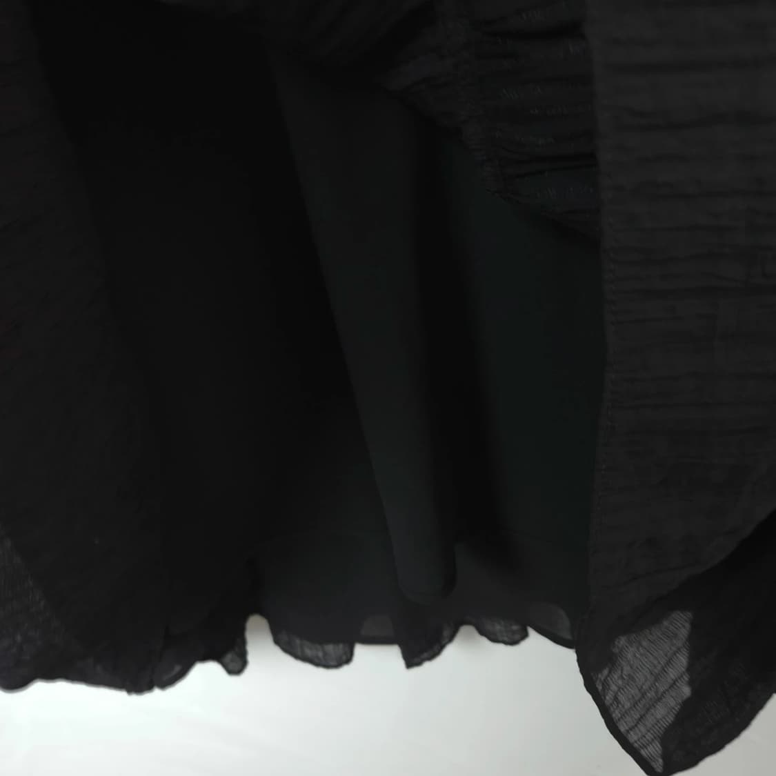 여M 자라 볼륨 블랙 미니 원피스 상품이미지4