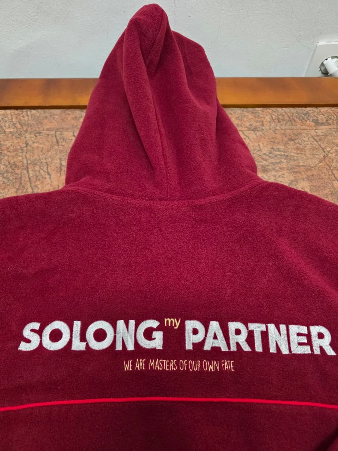 TWN 오버핏 플리스 반집업 후드티 M 상품이미지7