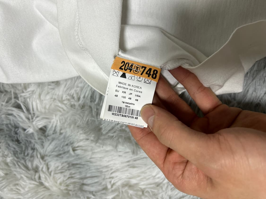 우영미 플라워 반팔 48 흰색 상품이미지4