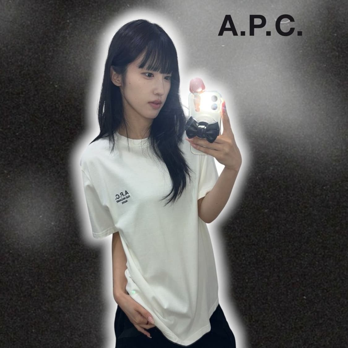 A.P.C 로고 반팔티 상품이미지1