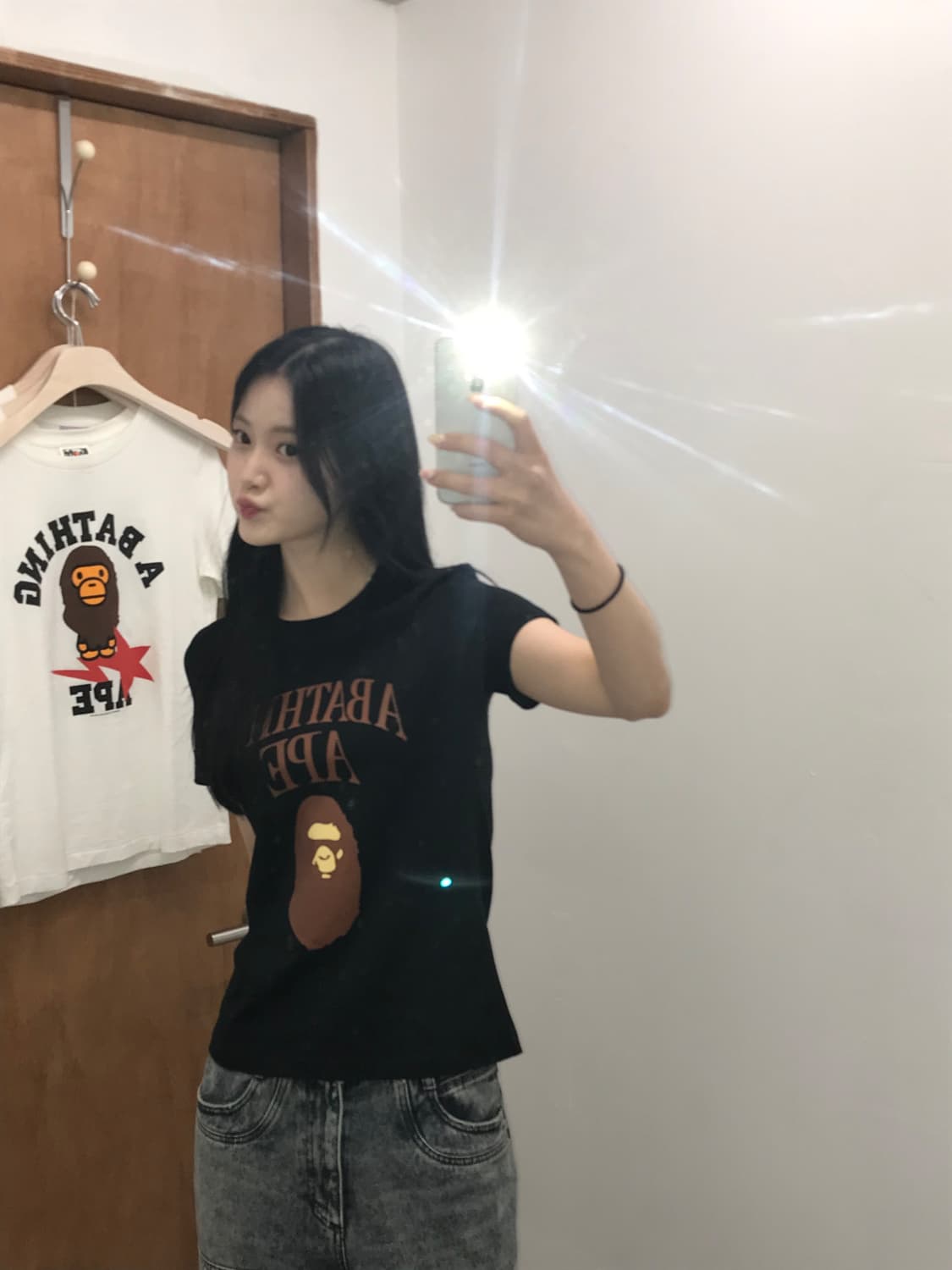A BATHING APE Arch Logo Ape Head Tee 상품이미지1