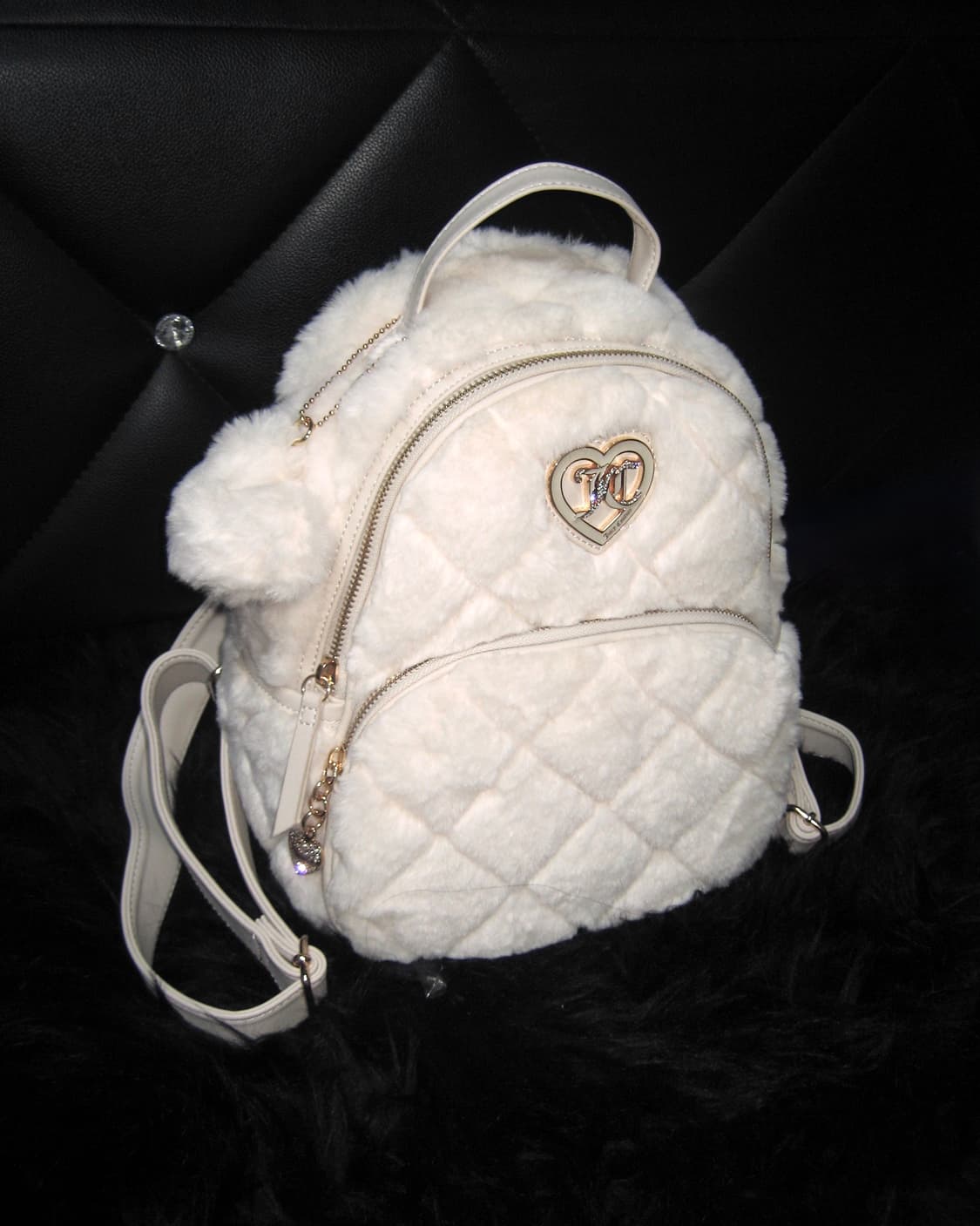juicy couture 쥬시꾸뛰르 아이보리 퍼 백팩 가방 갸루 달천 상품이미지4