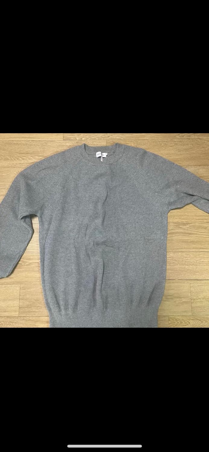 Sew 스테디에브리웨어 코튼 크루넥 니트 그레이 2 상품이미지1