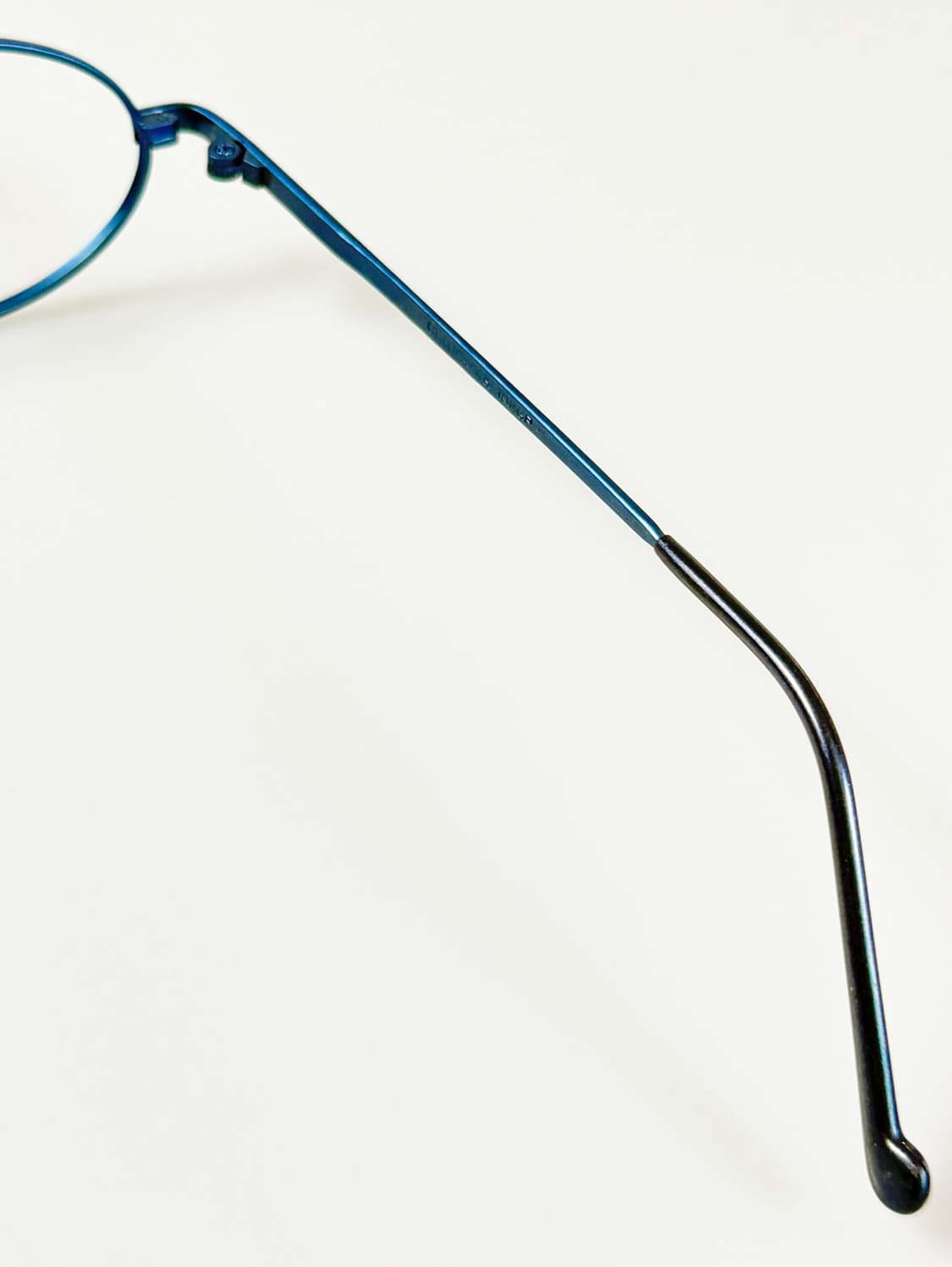 90s CLEOPATRA 블루 슬림 오벌 메탈 빈티지 안경 상품이미지6
