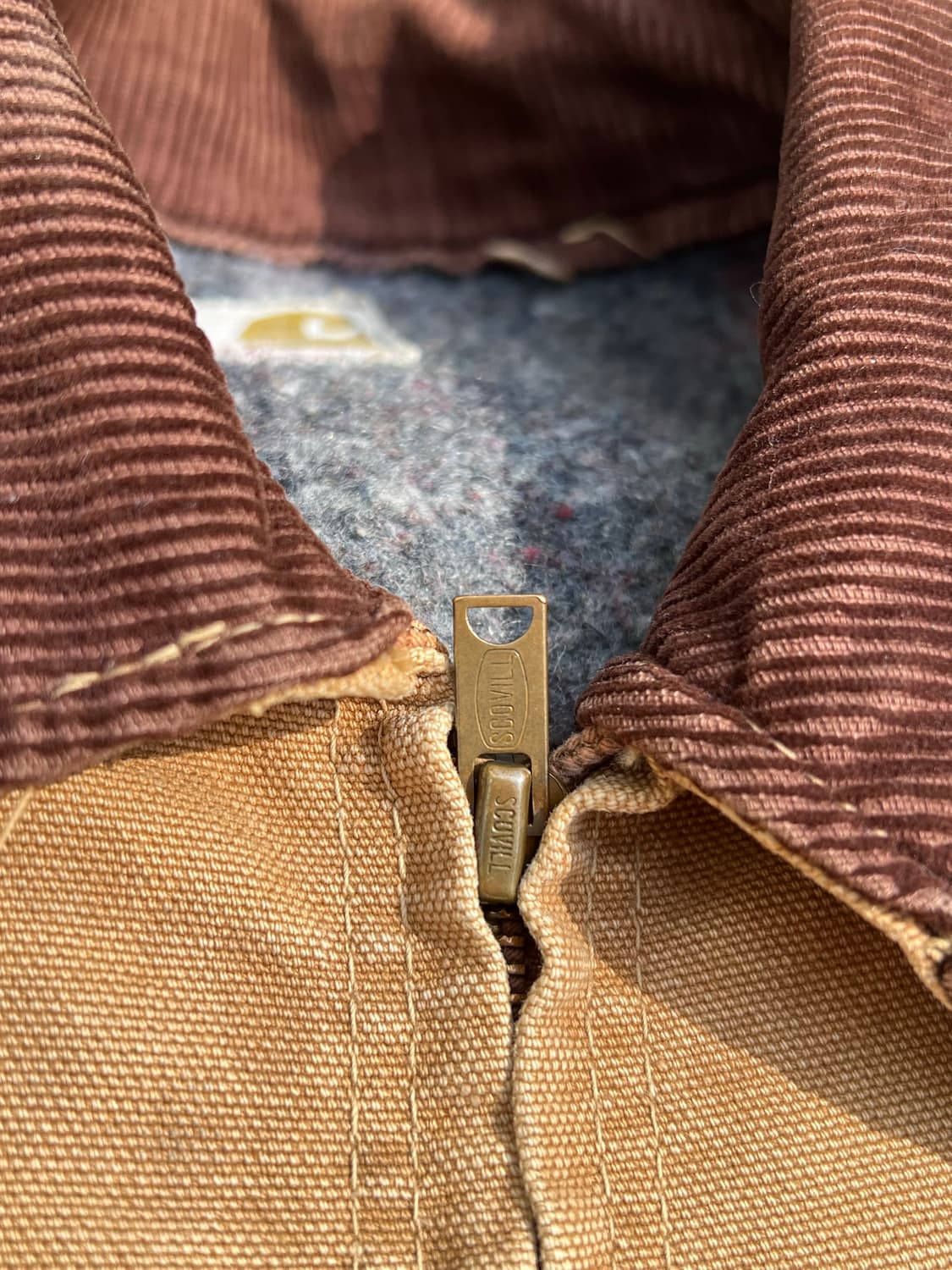 70s 칼하트 디트로이트 자켓 브라운 XL 상품이미지5