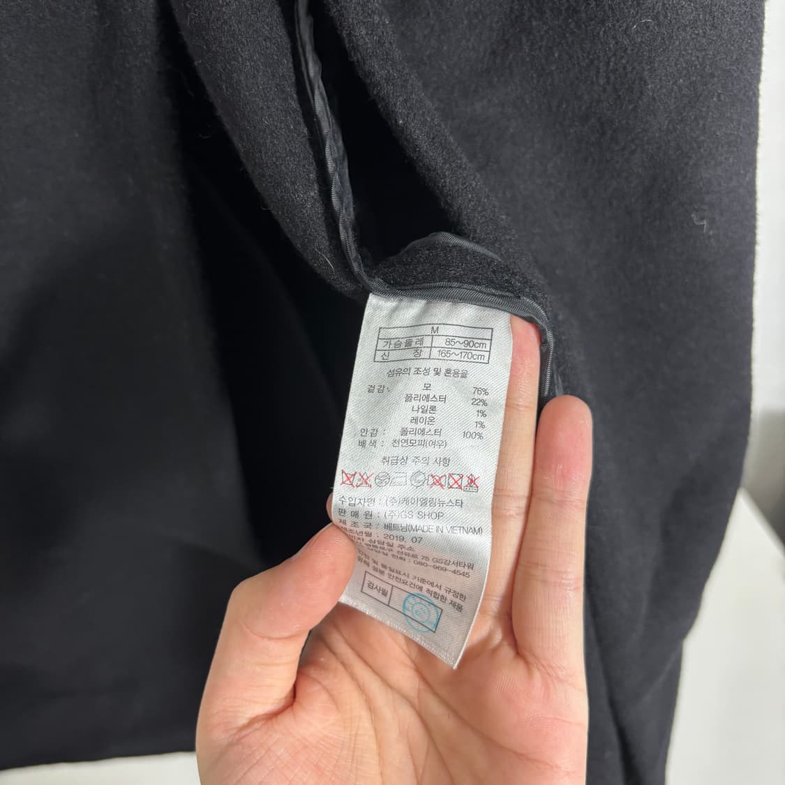 우먼FREE SOWOOL 소울 블랙 여우모피 후드 울코트 상품이미지6