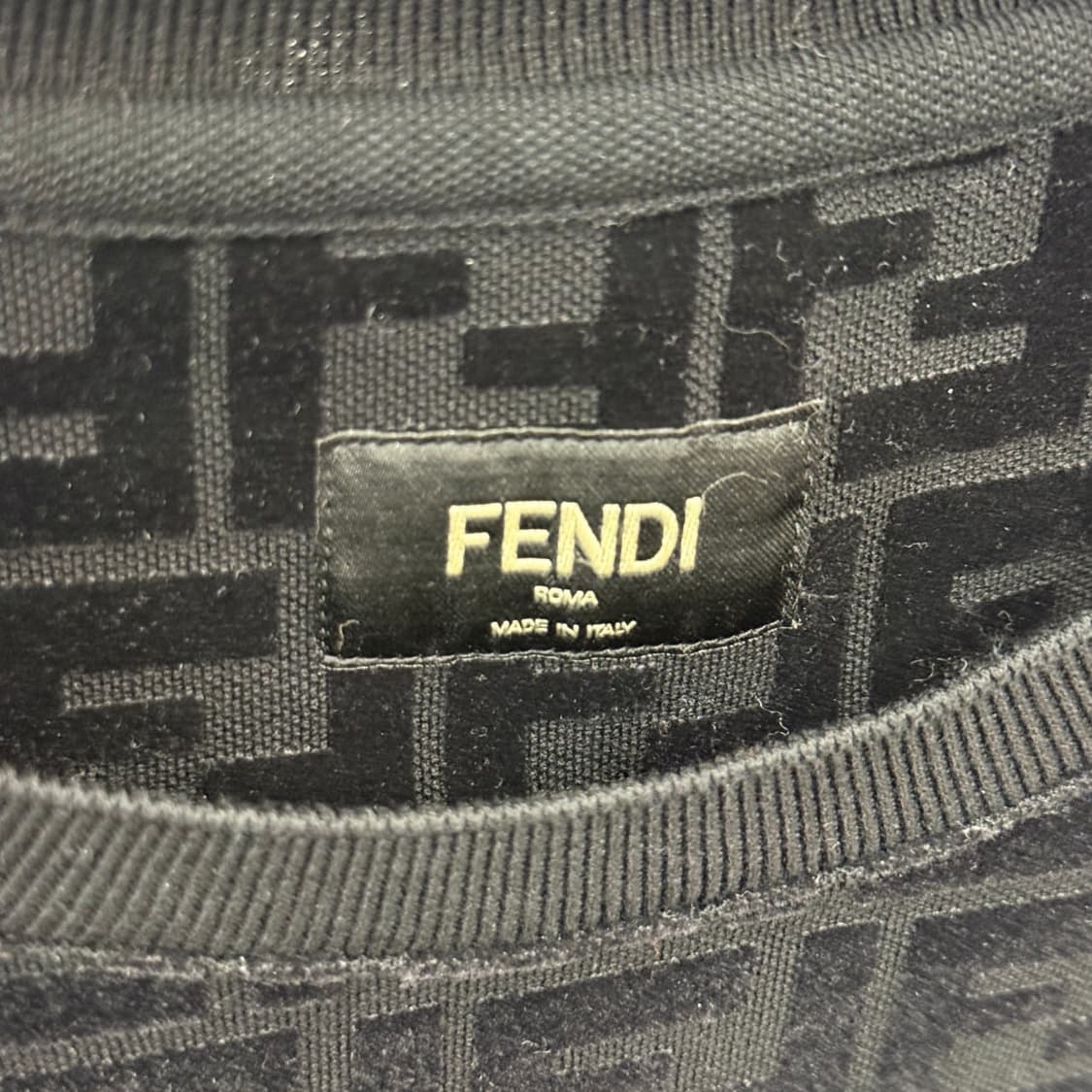 [리오브전포점] 펜디 FF 풀 모티프 코튼 피케 크루넥 반팔 상품이미지3