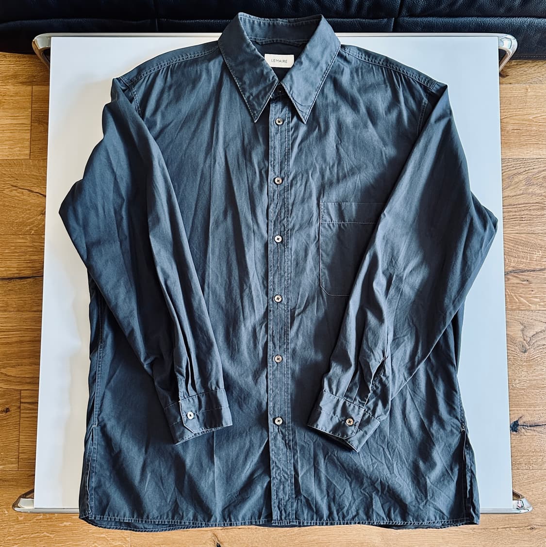 르메르 X SSENSE 오버사이즈 셔츠 차콜 50사이즈 신품급 상품이미지2