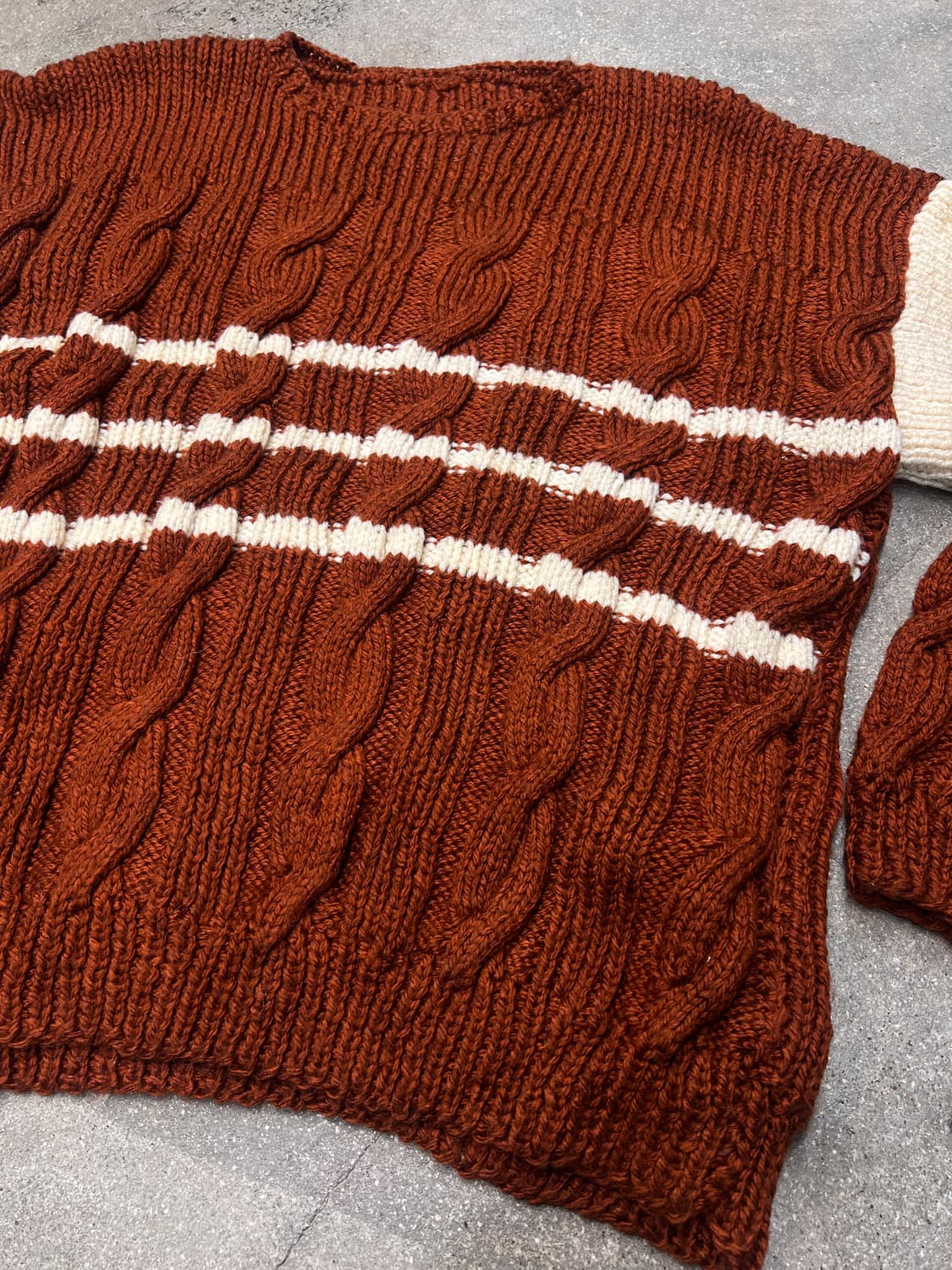 핸드메이드 빈티지 케이블 니트  상품이미지2