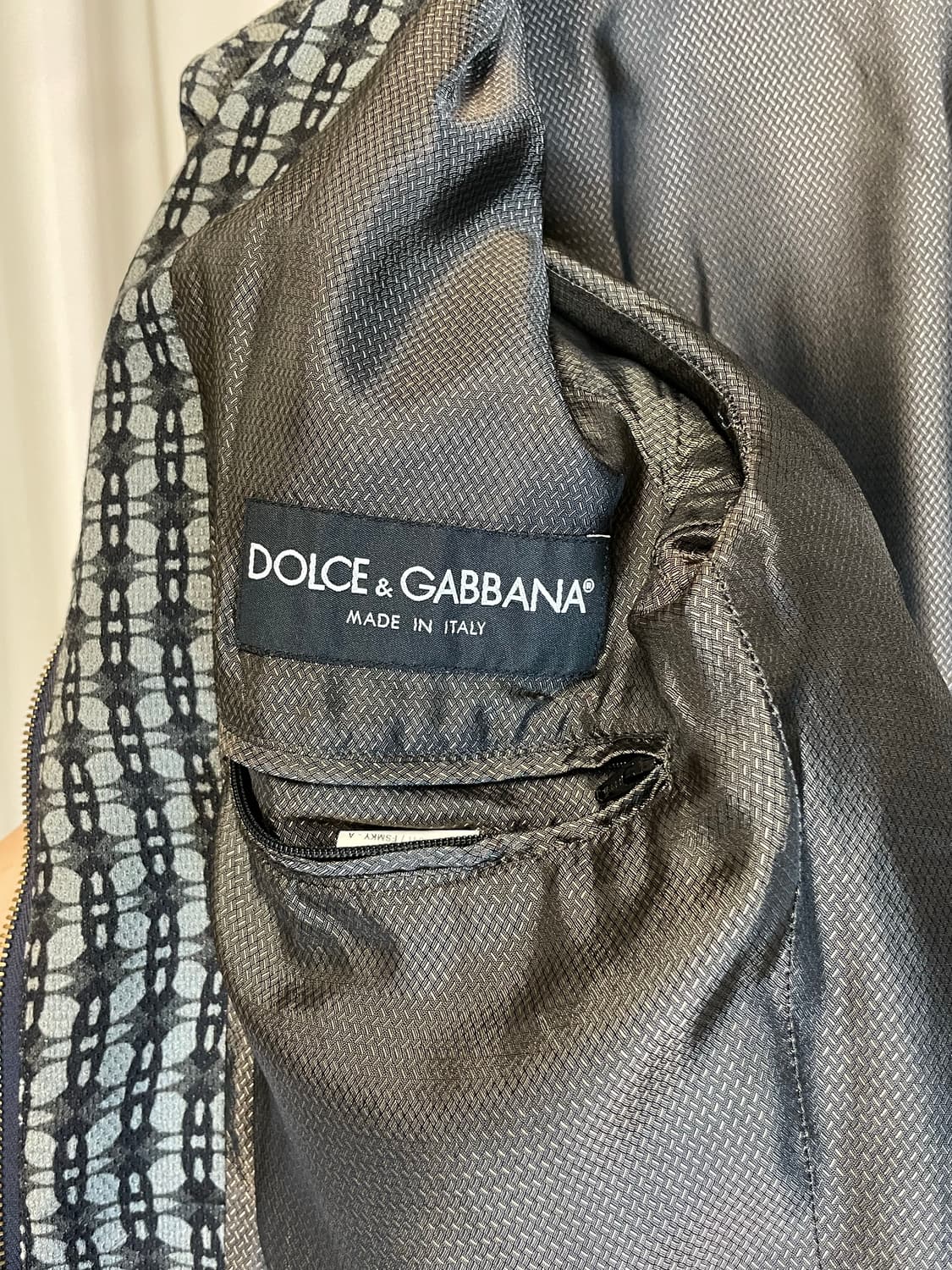 돌체앤가바나 체크 패턴 봄버 자켓 상품이미지4