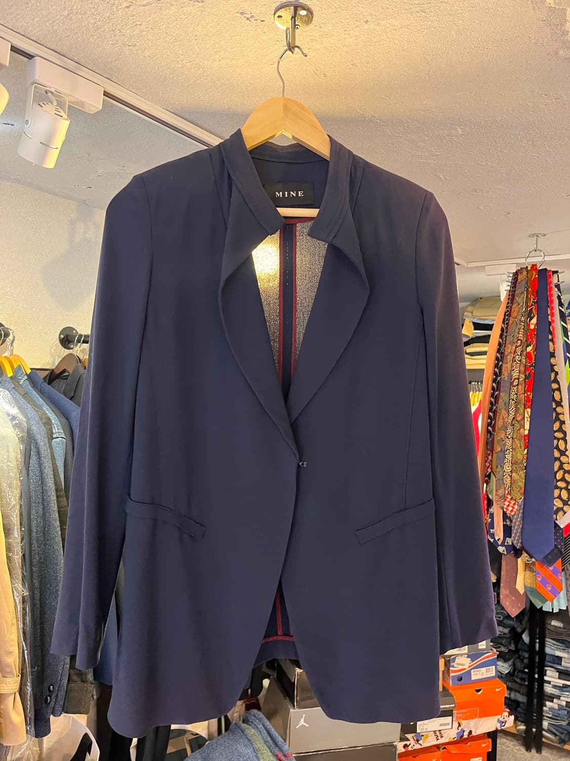 마인 네이비 싱글 자켓 상품이미지1