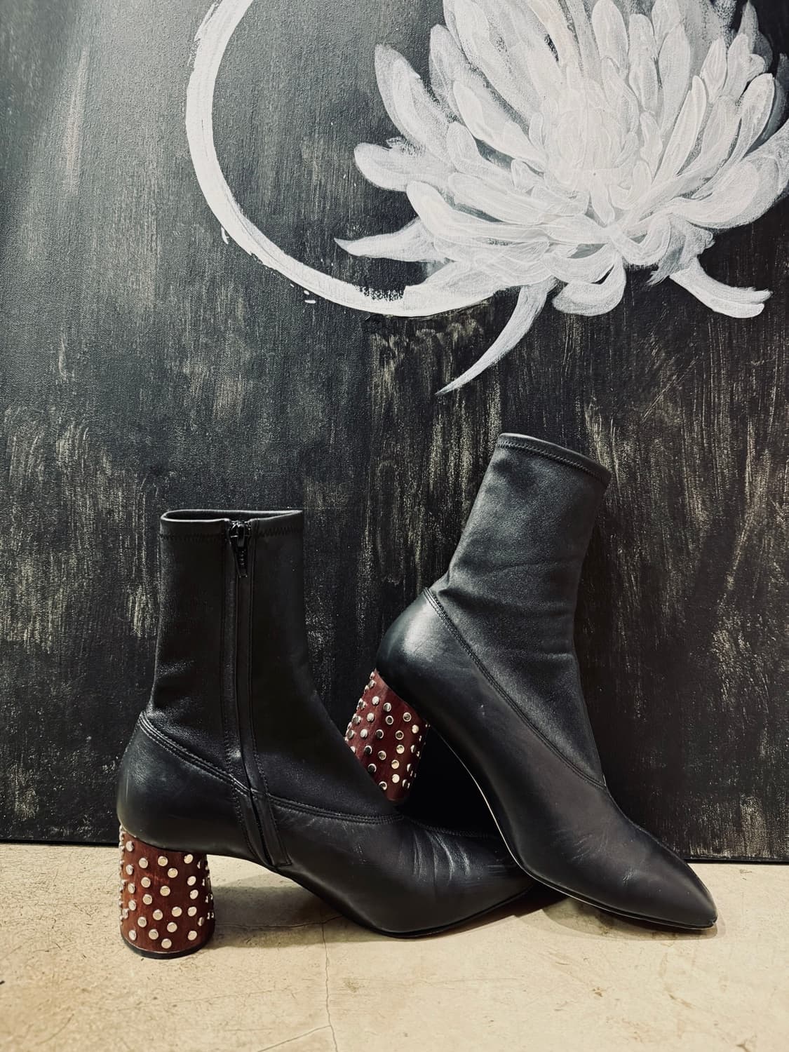 헬무트랭 스퀘어 토 레더부츠 상품이미지4