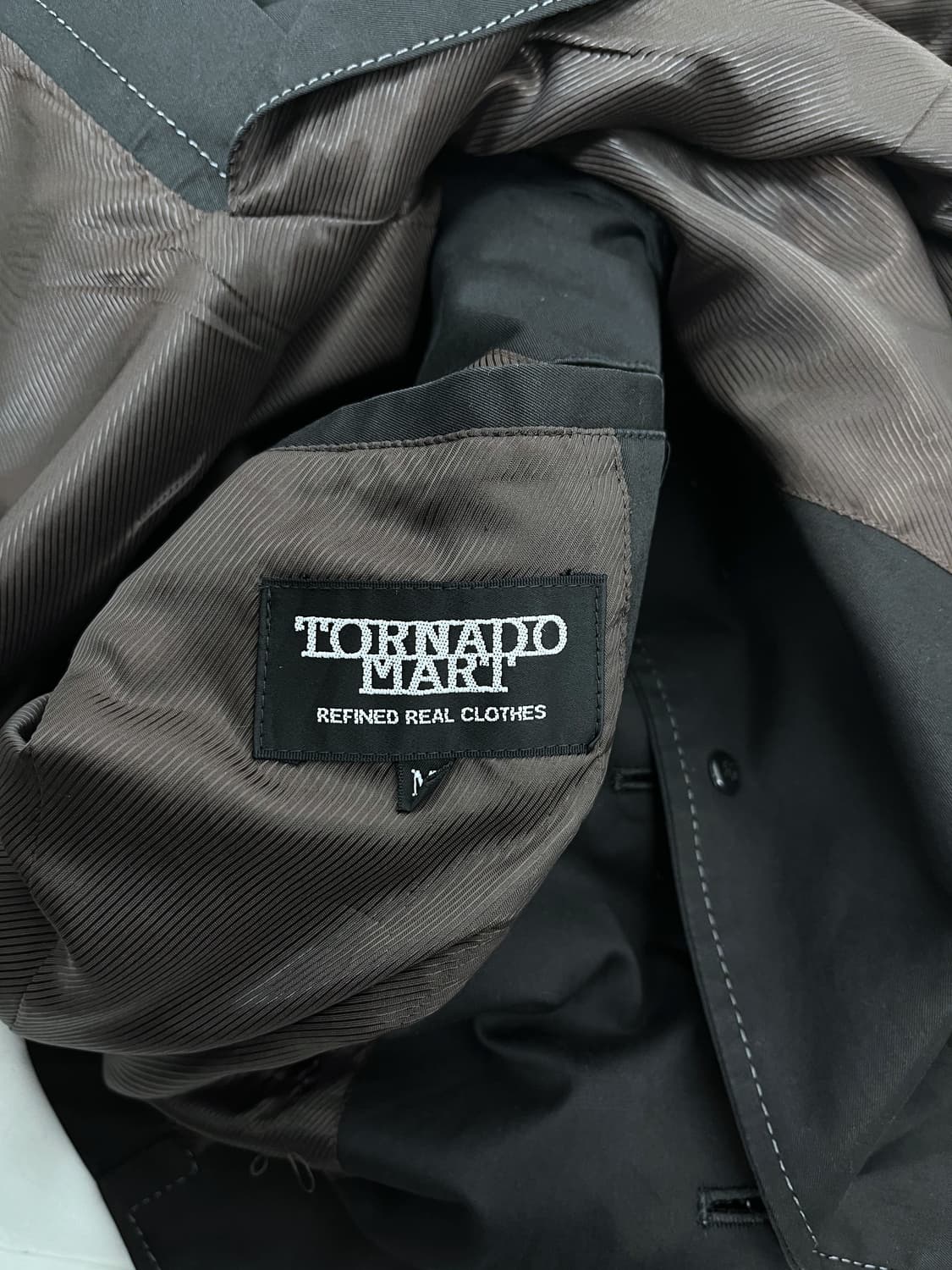 TORNADO MART 나일론 화이트 스티치 자켓  상품이미지6