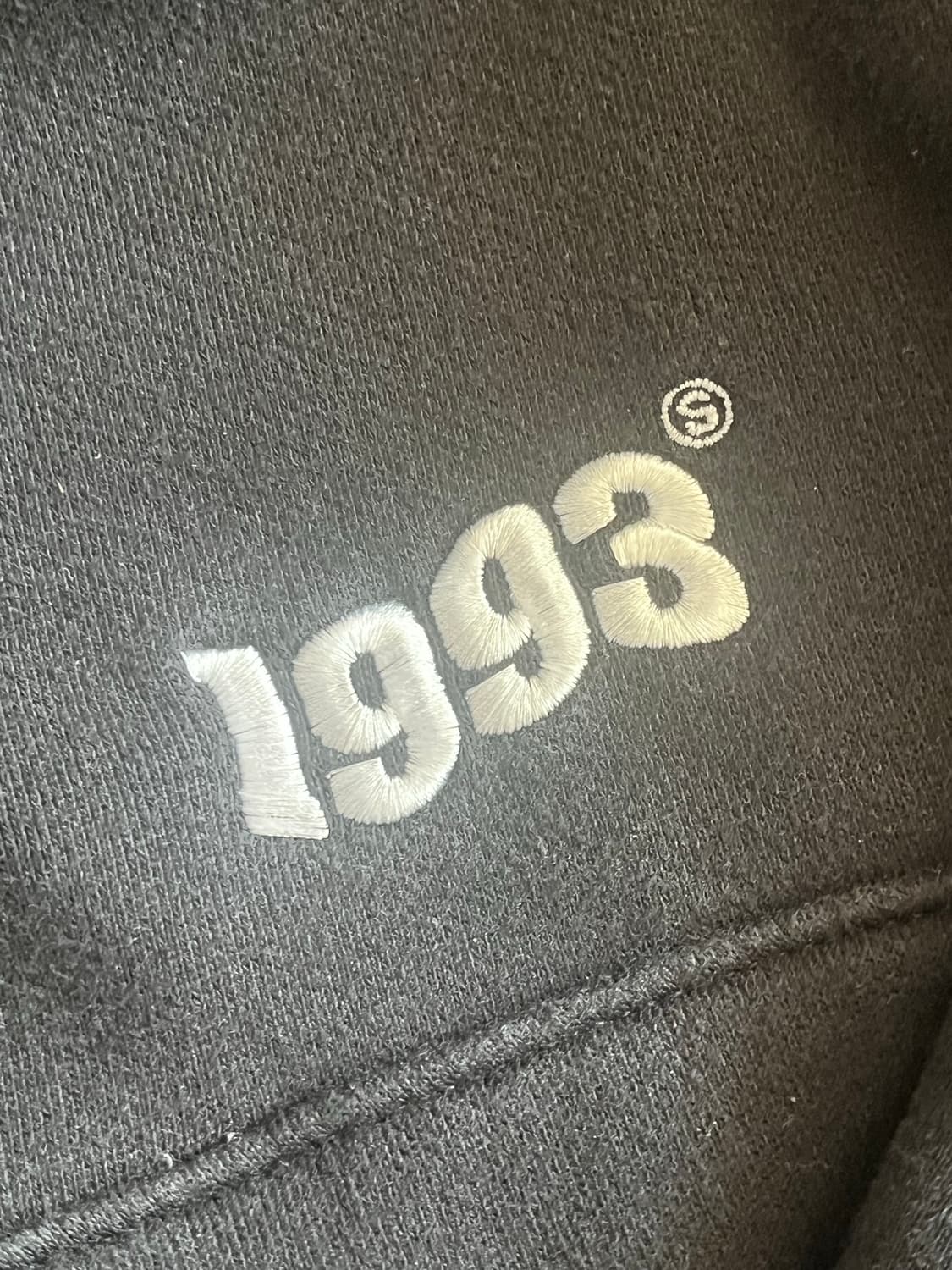 1993스튜디오 반집업 맨투맨 (블랙) 상품이미지3