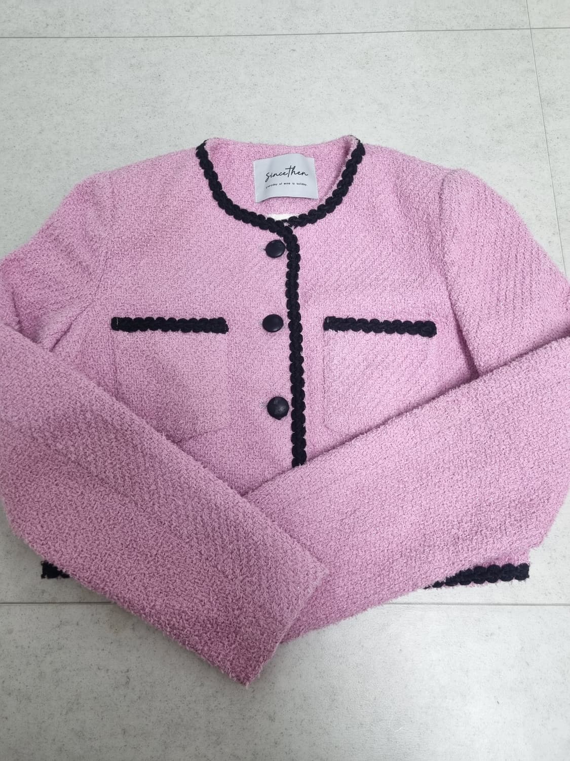 신스덴 트위드 자켓 (김혜윤 착용) 상품이미지5