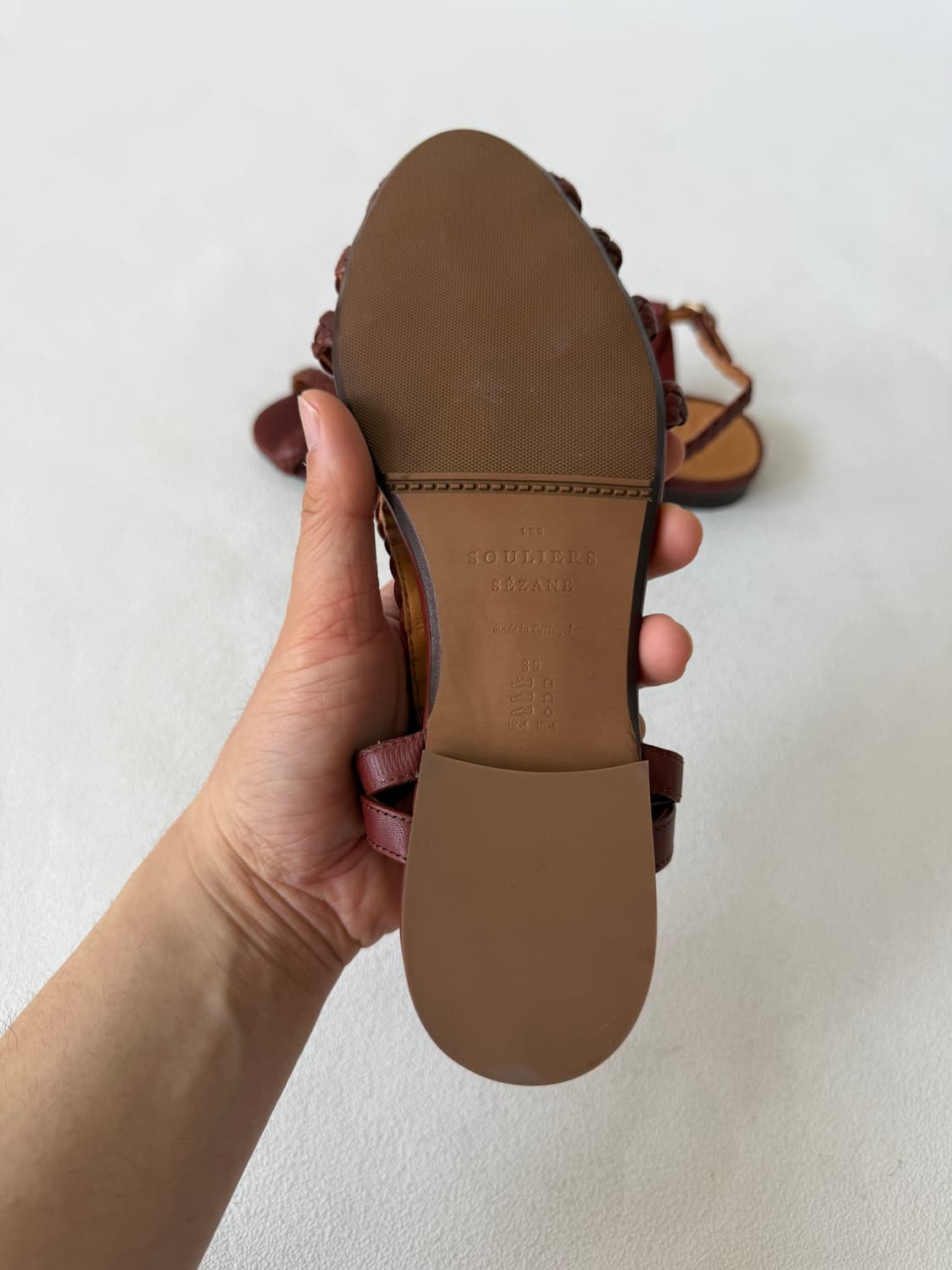 [EU39]SOULIERS Sézane 레더 샌들 상품이미지7