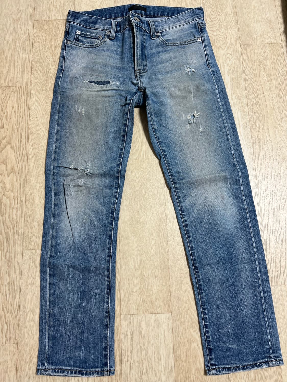 유니클로 슬림피트 데미지 진 2벌 상품이미지3